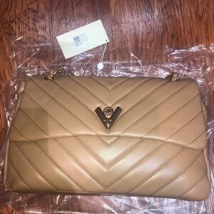 Valentino Orlandi Taupe Crossbody Bag.